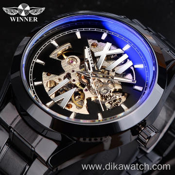 New winner mechanical watch fashion hollow waterproof watches automatic men relogio masculino GMT1192